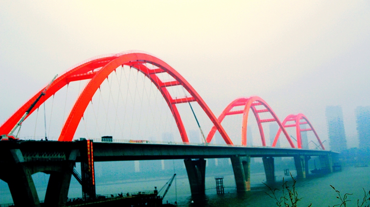 湖湘寻桥记·长沙｜福元路大桥：三个提篮过湘江