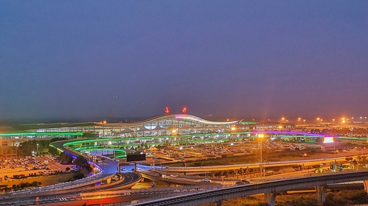 黄花国际机场夜景照明工程升级改造完工
