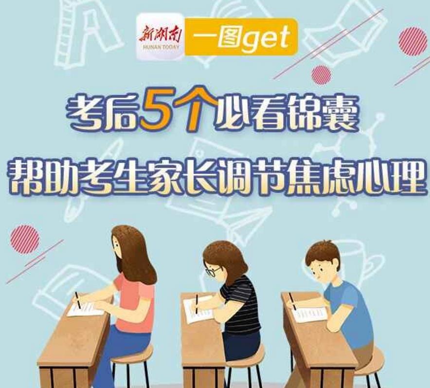 一图读懂丨考后5个必看锦囊，帮助考生家长调节焦虑心理