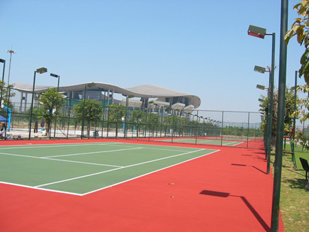 石子山体育公园网球场图片