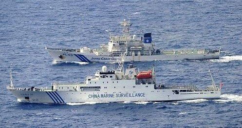 资料图:中日海警船在钓鱼岛海域对峙【环球军事报道】据日本《产经