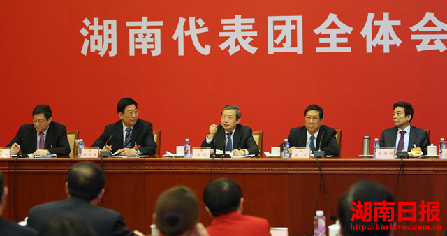 湖南代表团举行第三次全体会议