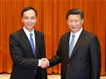 习近平总书记会见中国国民党主席朱立伦