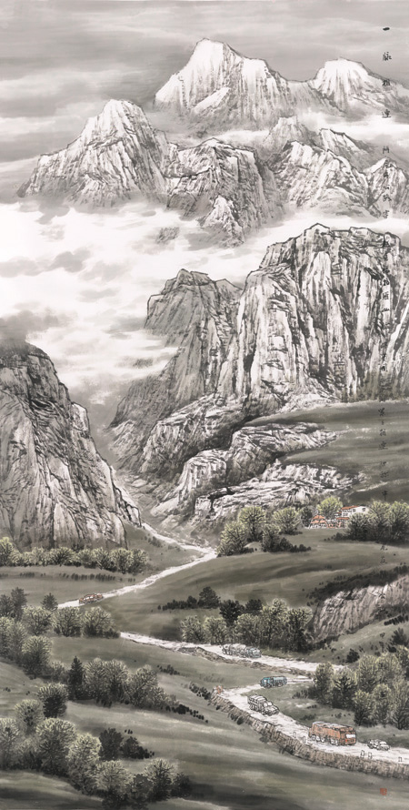 湘籍画家赵溅球"一脉情深"画展