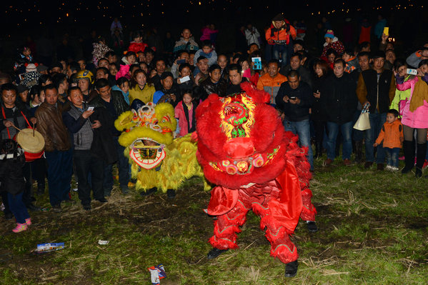 石门江家湾 祭牛神 赛牛灯