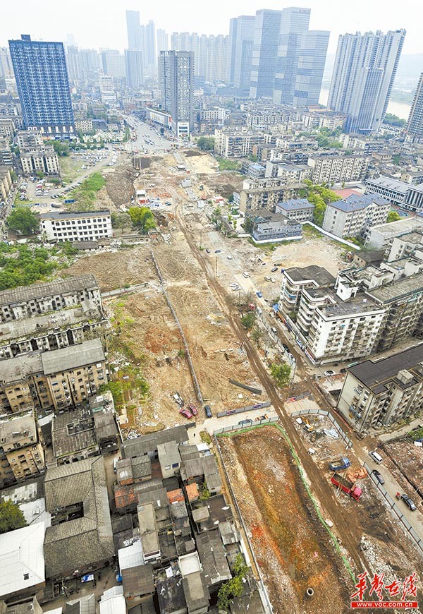 长沙黄兴北路全面开建 对接营盘路和三一大道