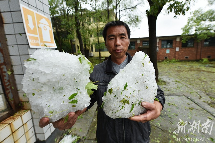 冰雹!湖南多地出現強對流天氣