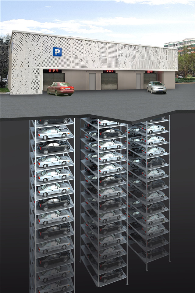 直入地下40米 国内最深的地下立体车库长沙开建