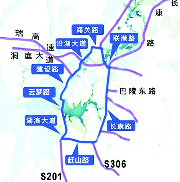 岳阳首条城市环线呼之欲出 全长约60公里总投资约40亿