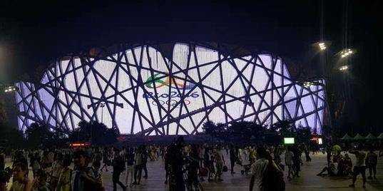 鸟巢”亮灯为里约奥运会送祝福