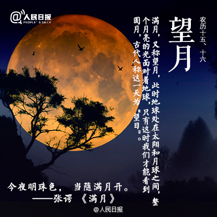 长知识丨月圆月缺的这些称呼,你都知道吗?
