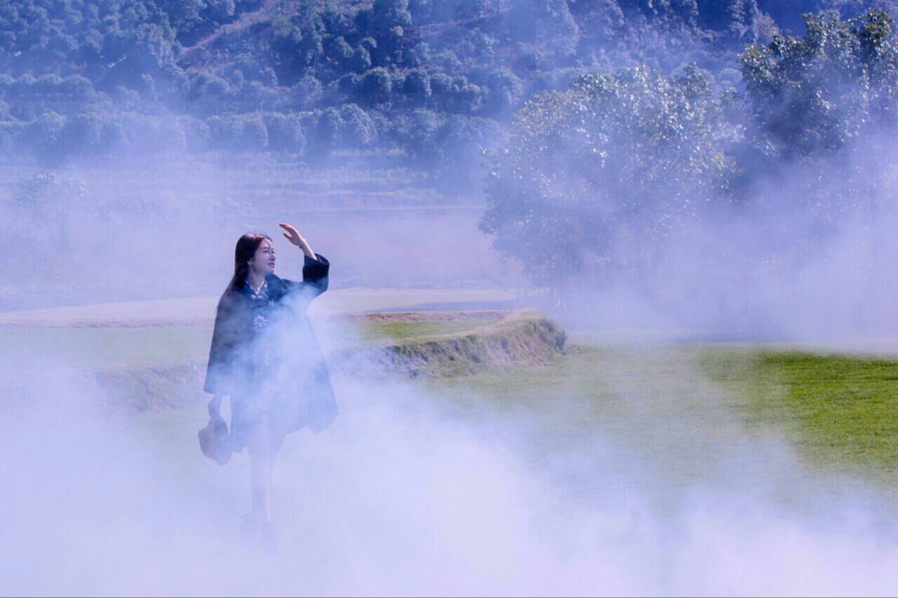 烟雾中的朦胧美