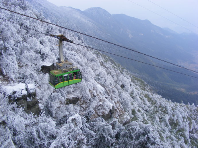南岳衡山缆车图片