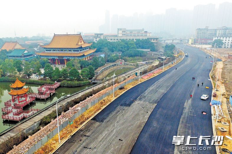 长沙黄兴北路北段(开福寺路至三一大道路段)预计本月中旬建成通车