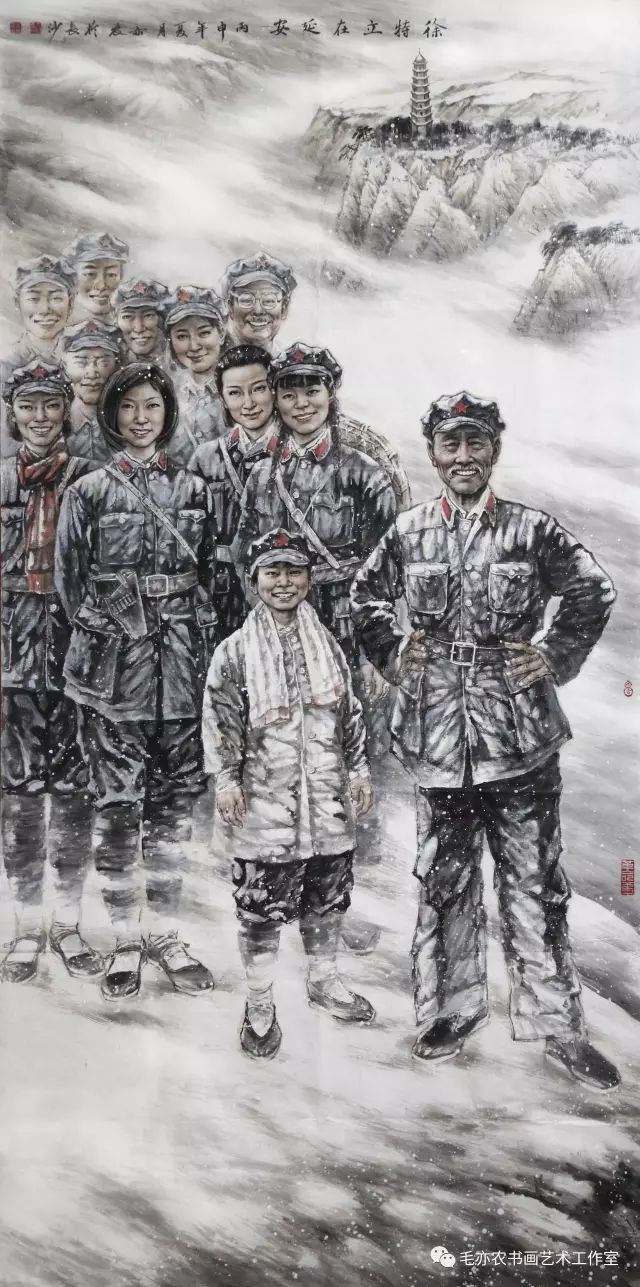 纪念红军长征胜利80周年迎春书画展开展