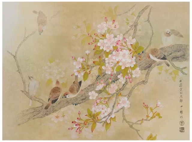 陈胜 《工笔花鸟册之十》 42.5x59cm 纸本 2012年