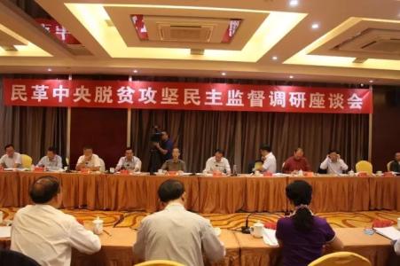 民进中央与湖南省举行脱贫攻坚民主监督工作协商座谈会