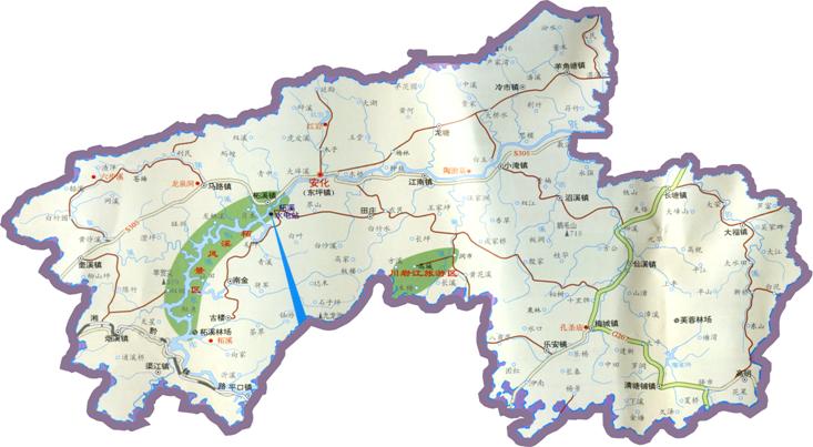 安化政区地图高清版图片