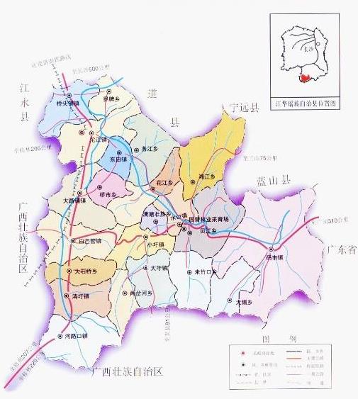 江华地图全图高清版图片