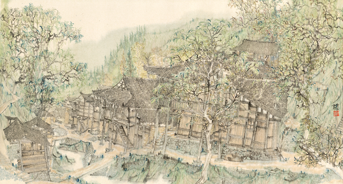 浪漫湘西,细语田园丨付红写生作品展明日开幕-新湖南