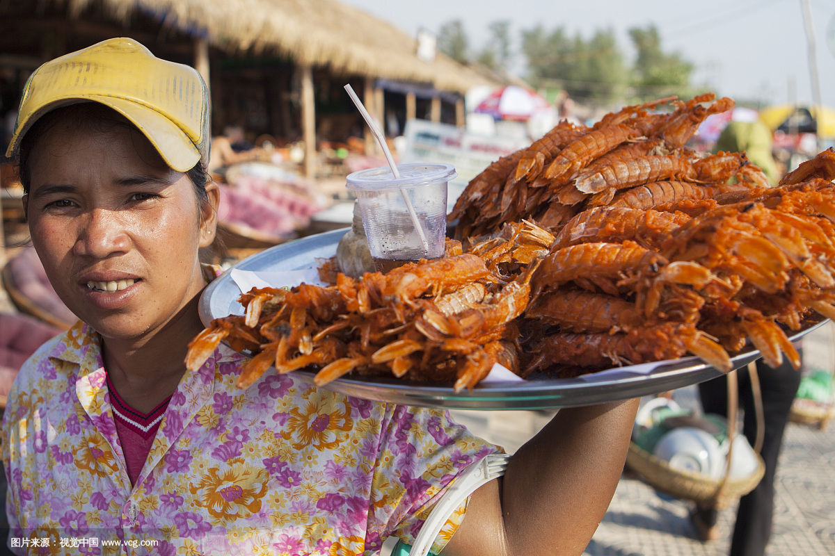 鲜活小龙虾 亮相柬埔寨