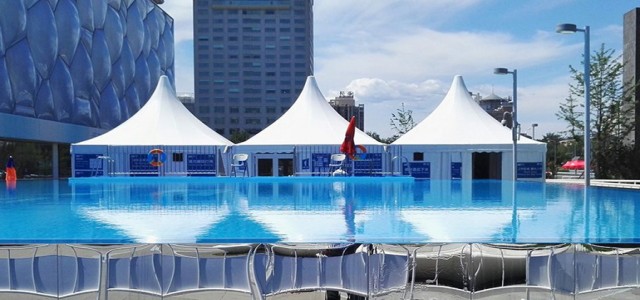 超惊艳的无边泳池北京也有了