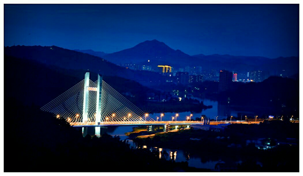 冷水江夜景图片