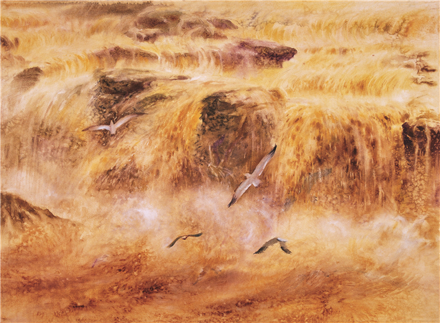 悦图丨陈飞虎作品奔腾黄河水