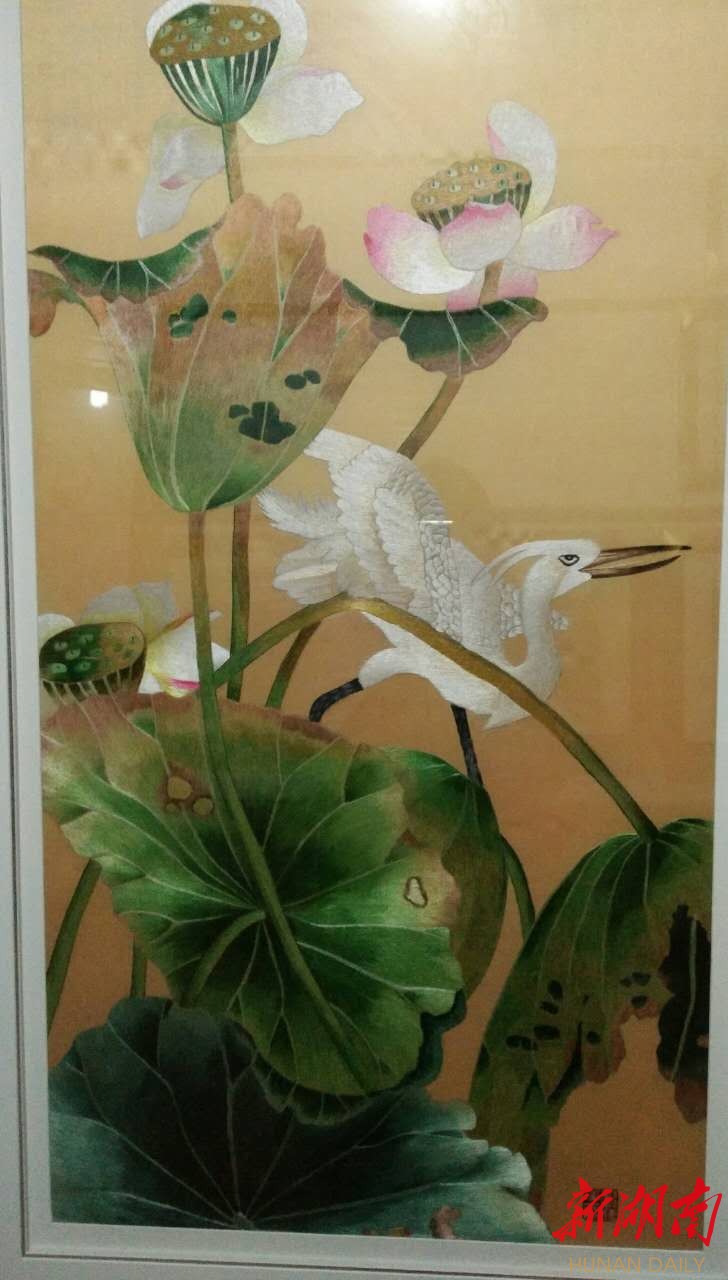 邵阳湘绣作品亮相国际非物质文化遗产节