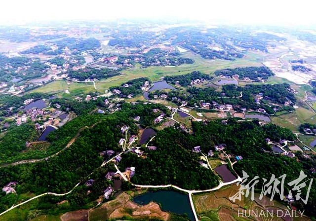 俯瞰鹤岭村 周兵 摄