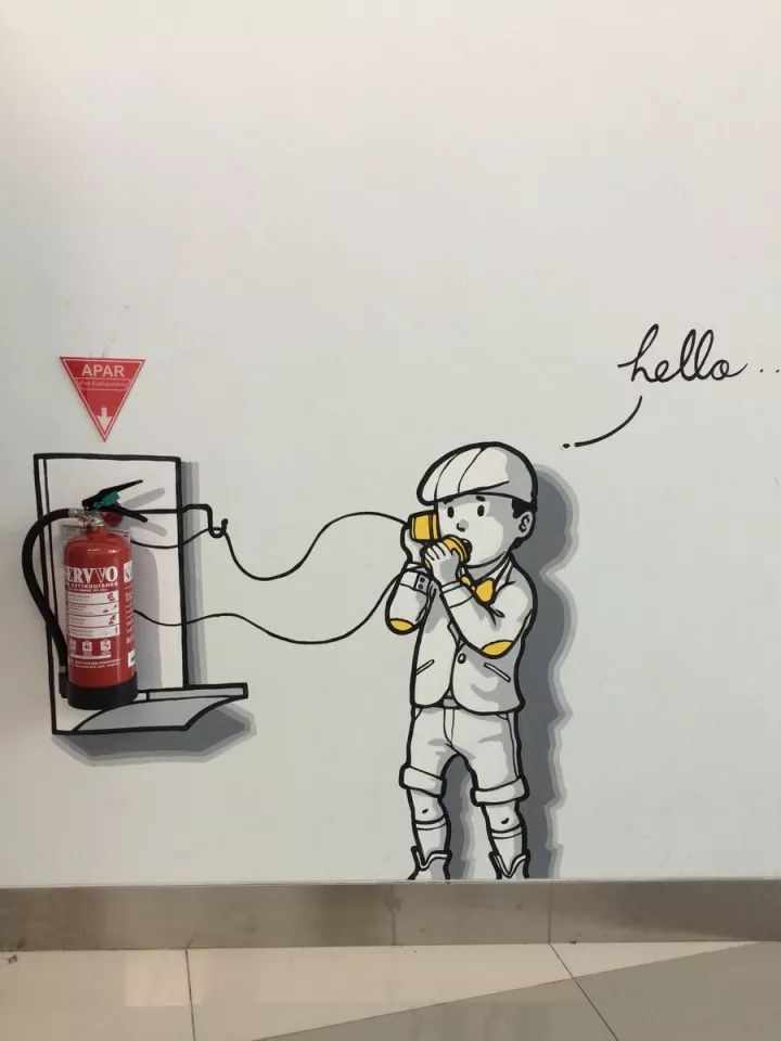 涂鸦丨灭火器也能玩出新花样,我服了 - 美术设计 - 新湖南