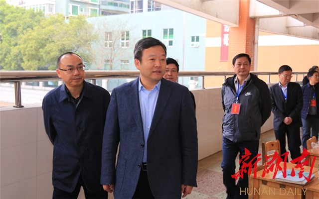 常德市委副书记,市长曹立军,市委常委,组织部长梁仲到长沙考点视察