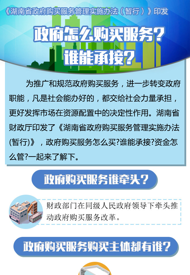 【图解湖南】政府怎么购买服务?谁能承接?