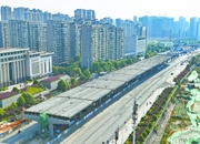 湘府路快速化改造开始桥面铺设