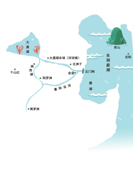 益阳大通湖区地图图片