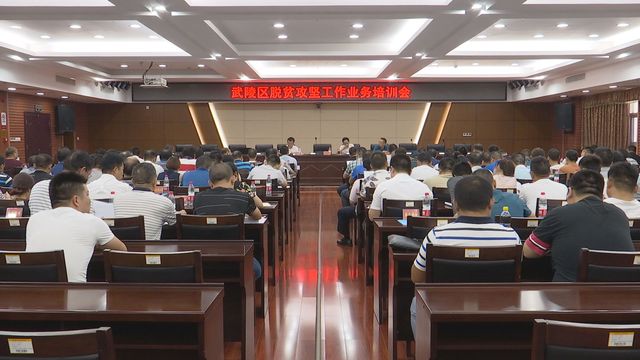 武陵区召开脱贫攻坚工作业务培训会