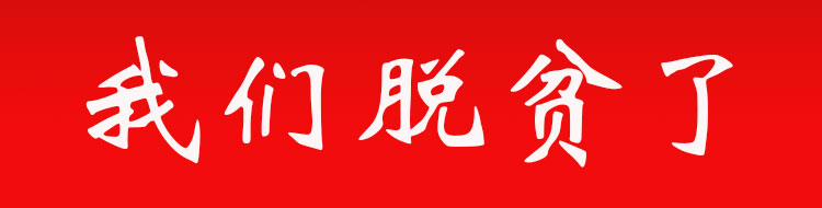 我们脱贫了