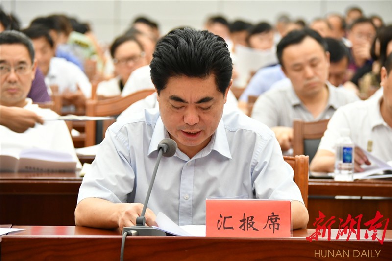 泸溪县委书记杜晓勇汇报