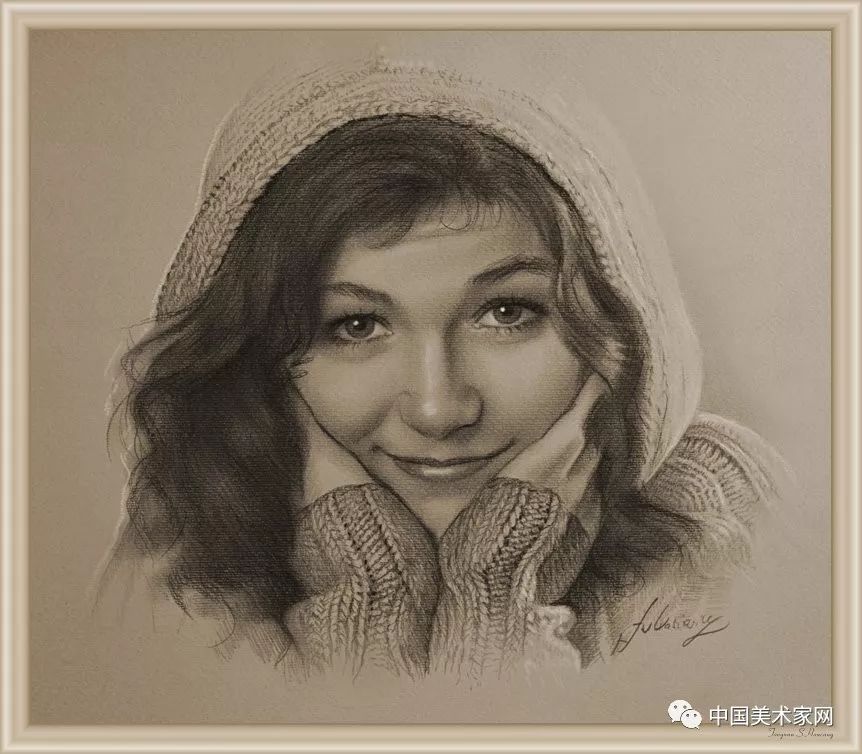 赏析|唯美女子肖像素描