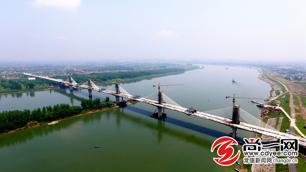 常德沅水四桥将于10月通车 五塔斜拉设计属湖南省首座