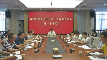 武陵区调度产业立市相关工作
