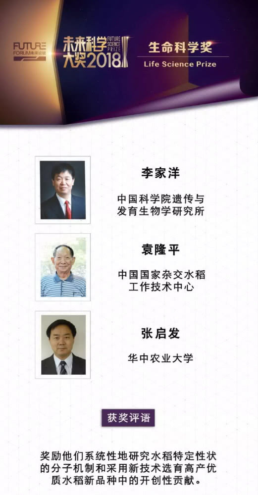 刚刚，袁隆平获得未来科学大奖，说了这样一句话