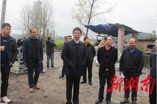 刘事青到邵阳县督办环保整改重点交办件办理工作