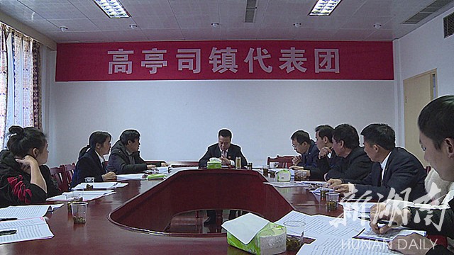 刘朝晖参加高亭司镇代表团讨论