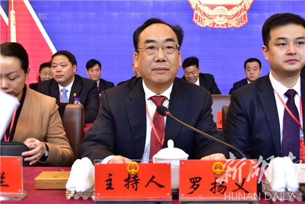 (区委书记,区人民政府区长白云峰代表区人民政府向大会作政府工作