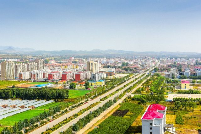 右玉县城鸟瞰.(右玉县委宣传部供图)