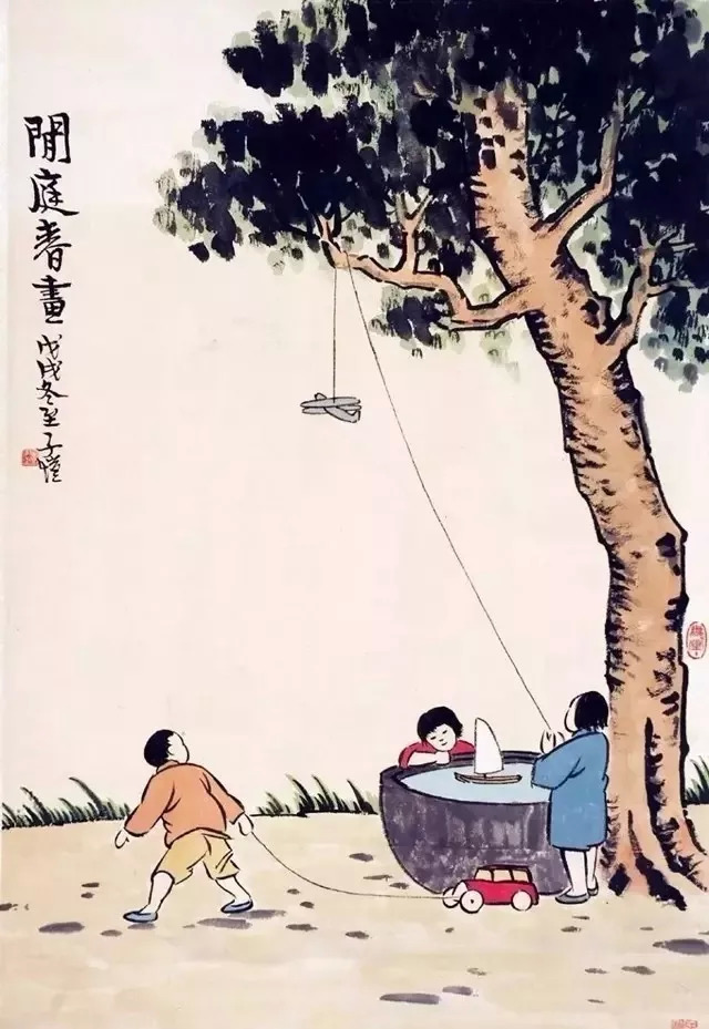 春日的诗,丰子恺的画,怎一个美字了得!