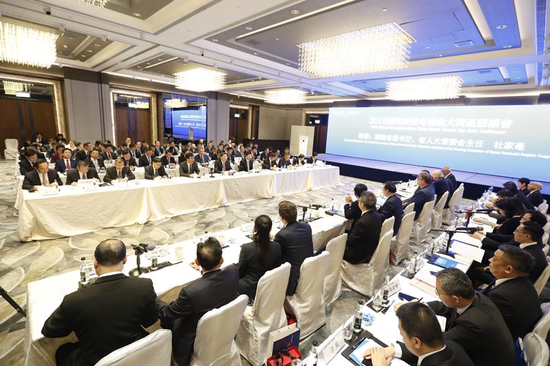 2019湖南对接粤港澳大湾区恳谈会在港举行 杜家毫出席
