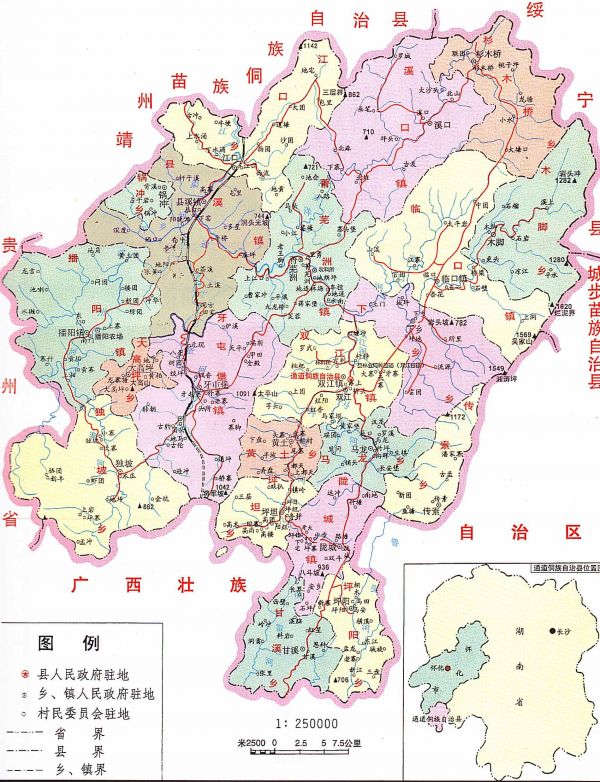 通道侗族自治县位于湖南省怀化市最南端,湖南,广西,贵州三省(区)交界