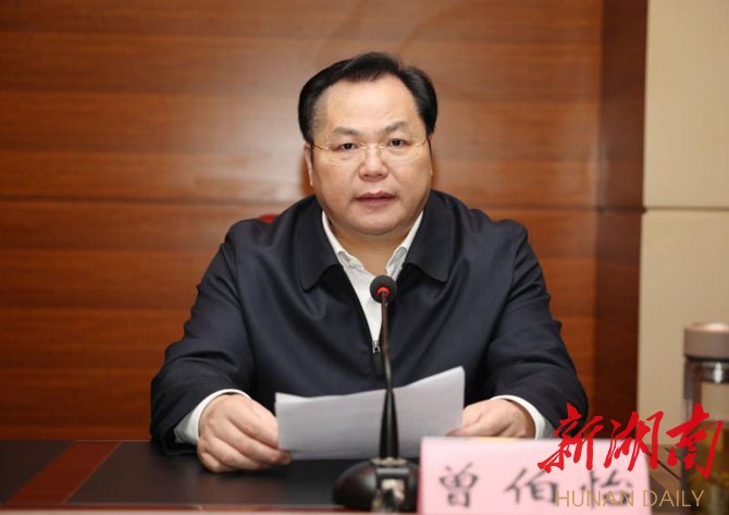 冷水江市委副书记,市长曾伯怡主持